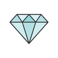 diamond icon design template simple and clean vector