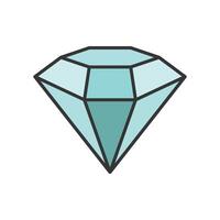 diamond icon design template simple and clean vector