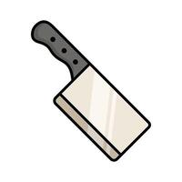 butcher knife icon design template simple and clean vector