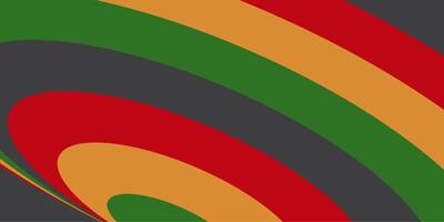 abstract background of red, yellow, green, black arches. design template for juneteenth day vector