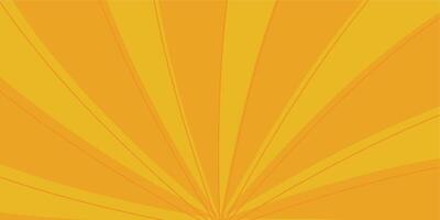 retro style yellow rays background. design template for banner, poster, web. vector