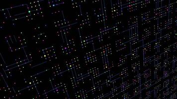 Illuminated Glowing Graphic Element Shape Particles Background video