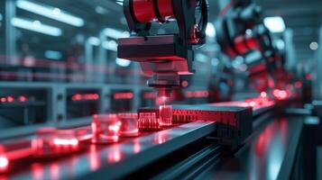 Quality control automation tools such as lasers and sensors carefully check the integrity and adherence of each product to company standards ensuring topnotch quality fo photo