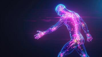 Holographic visualizations of muscles and joints aid in explaining the benefits of specific physical therapy movements and techniques photo