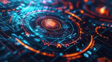 A dynamic hologram displaying transaction history and data visualization for multiple cryptocurrencies within a single wallet photo