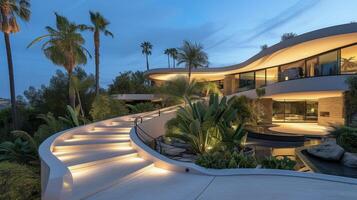 Leave your worries behind when you enter this property surrounded by interactive exteriors that automatically adjust to changing weather patterns keeping you comfortable an photo