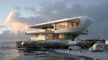Boasting a unique and durable design this home can withstand extreme temperatures and strong winds making it ideal for those seeking resilience in their living space photo
