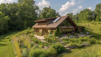 Discover the joys of rustic energyefficient living in this earthsheltered home situated a acres of farmland and using the latest in ecofriendly technology for a truly uniqu photo