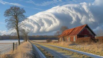 Highlighting the fluid everchanging texture of clouds as they move through the sky photo