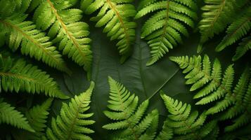Texture of a mature ferns frond with intricate patterns and textures that have developed over the years photo