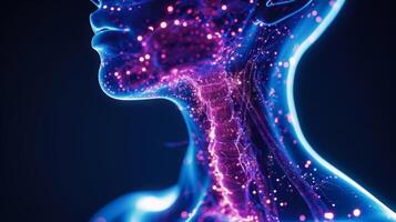 The holographic image of the throat and vocal cords offers a unique perspective on how our voice is produced and the impact of different vocal techniques photo