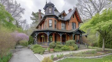 Embrace the magic of this enchanting heritage home set in a historic landscape. With its restored features and modern upgrades this house invites you to step back in tim photo