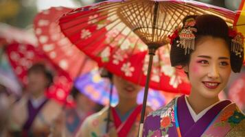un período de cultural inmersión como japones Rico historia y tradiciones son exhibido mediante varios eventos y ocupaciones foto