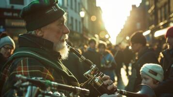 An opportunity to join hands with strangers sing Danny Boy and feel a sense of unity and belonging in the spirit of St. Patricks Day photo