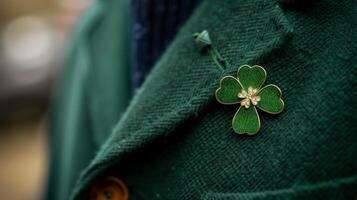 Many people also participate in the tradition of wearing a shamrock shake pin on their lapel believed to bring good luck and ward off evil spirits. Some even go as far a photo