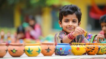 This years Childrens Day celebration also includes a special activity corner where kids can learn new skills like pottery painting and crafts photo