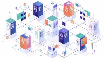 Detailed view of a blockchain voting system being used to make transparent and democratic decisions regarding the sharing of medical research data photo