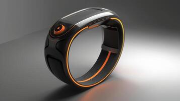 A wearable fall detection device worn on the wrist or clipped onto clothing that uses advanced sensors to detect falls and automatically alerts emergency services if necessary photo