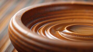 The intricate design of a wax melter dish with grooves and curves to hold the wax in place photo