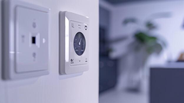 A detailed shot of a smart plug with a timer feature depicting the various time settings available on the devices control panel photo