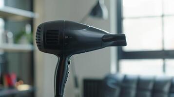 un pelo secadora diseñado para Rizado pelo presentando un amplio plano boquilla y un iónico generador para rizos controlar foto