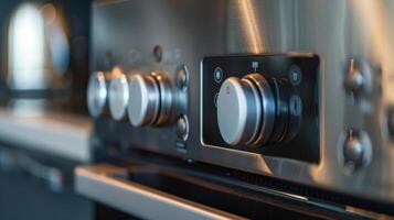 The front control panel of the deep fryer featuring buttons for power timer and temperature adjustment photo