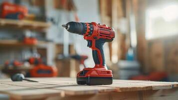 The drills cordless feature allows for freedom of movement and eliminates the hle of tangled cords photo