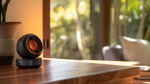 The thermostat sensor of a quartz heater automatically adjusting the heat output based on the room temperature photo