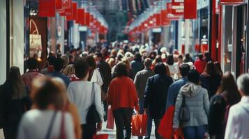 A national holiday where retail therapy is not only accepted but encouraged as stores offer unbeatable discounts photo