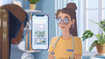 A screenshot of an AIpowered virtual assistant chatting with a user about their lifestyle habits and providing personalized health risk assessments and recommendations photo