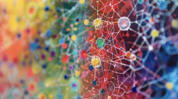 Complex algorithms process large amounts of data to identify patterns of disease spread aiding public health surveillance in identifying potential outbreaks and preventin photo