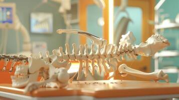 An AR representation of a bone fracture with interactive elements for practicing the precise placement of screws and plates for fixation photo