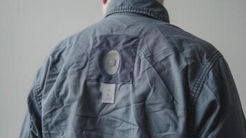 A small discreet patch on the back of a shirt that tracks body temperature and sends alerts for fever or hypothermia photo