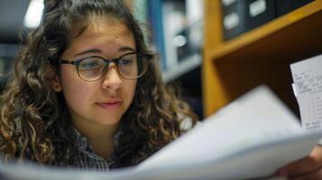 Behind the scenes law students meticulously prepare exhibits and evidence to support their arguments carefully selecting and organizing every piece for maximum impact photo