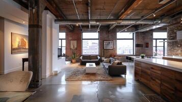 A minimalist loft boasting an open layout allowing for a sense of freedom and versatility in the use of the space photo