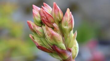 Delicate buds form on the stem a promise of what is to come photo