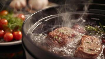 The sous vide cookers precision cooking capabilities producing perfectly tender and evenly cooked meals every time photo