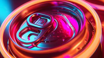 A topdown look at an electric can or in action as it slices through the lid of a can with precision and ease photo