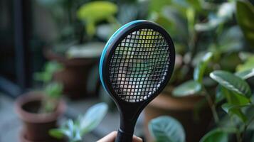 The electric fly swatter is not only effective against flies but also other pests like mosquitoes and gnats photo