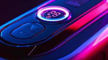 Its sleek and sleek design includes a digital display screen for accurate pressure readings and a power button for easy operation photo