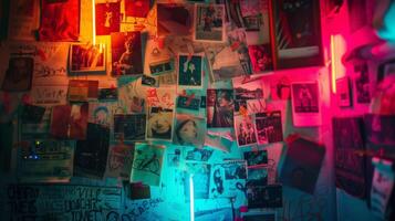 A colorful array of magnets and photos decorating the fridges surface reflecting the personalities of those who use it