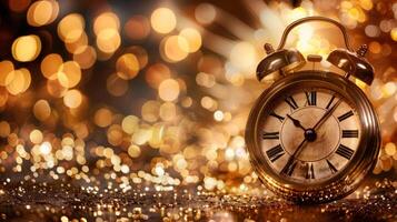 A sense of anticipation and excitement fills the air as the countdown to midnight begins with everyone eagerly awaiting the arrival of the New Year photo