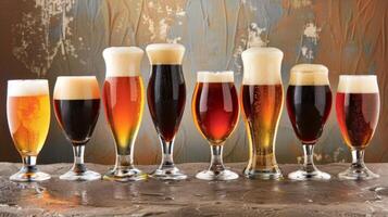 Different varieties of beer flow freely from light and refreshing lagers to dark and rich ales satisfying the taste buds of even the pickiest beer drinkers photo