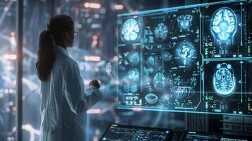 The inner workings of an AIassisted diagnosis system are revealed showcasing its advanced capabilities in processing complex medical data photo
