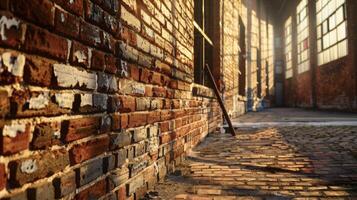 The rustic charm of a converted warehouse highlighted by the unique brick walls that have been beautifully preserved and left to tell their own story photo