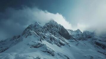 The majestic mountains standing tall and powerful inspiring awe and a feeling of connectedness with nature photo