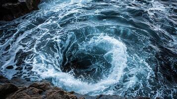 Natures own whirlpool threatening to swallow everything in its path photo