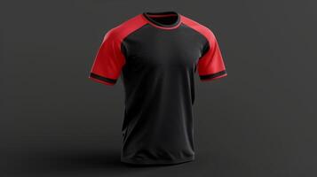 Dynamic blank mockup of a sports jersey perfect for showcasing a teams logo or branding for a fitness event photo