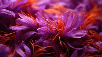 The soft strands of saffron, known for their hypnotizing aroma and ability to inspire feelings of love and devotion. photo
