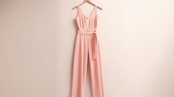 Minimalistic view of a Peach Fuzz jumpsuit, an effortless and stylish choice for any occasion. photo